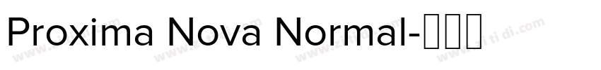 Proxima Nova Normal字体转换